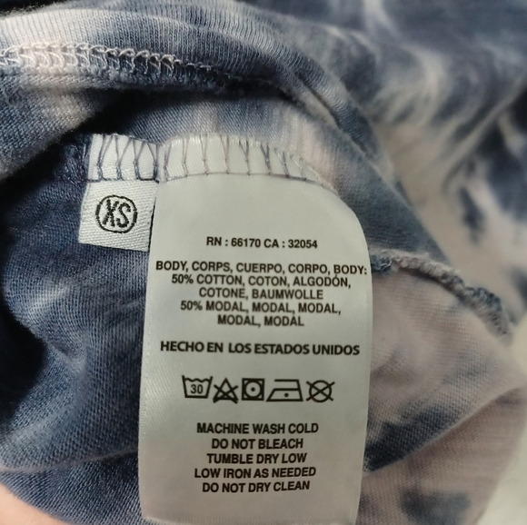 ANTHROPOLOGIE t.la Darya v neck tie dye crop top shirt - Picture 6 of 6